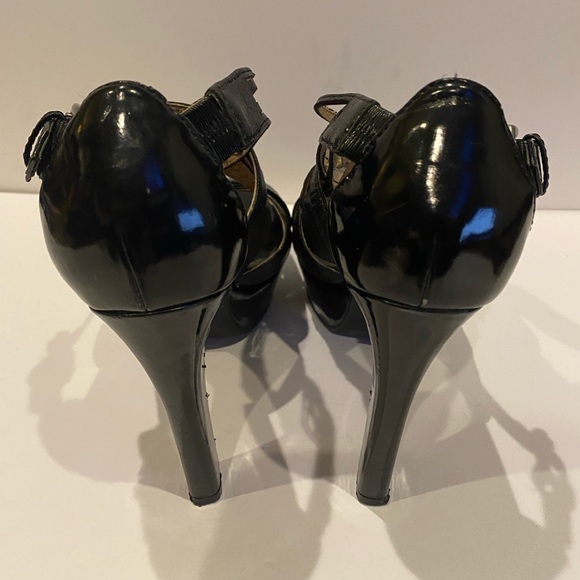 MICHAEL Michael Kors Strappy Ankle Strap Ultra High Heels Dress Sandals Sz 9 VGC - Picture 3 of 11